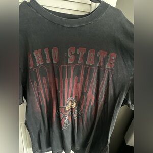 Hollister Ohio State Graphic Tee - Black and Red